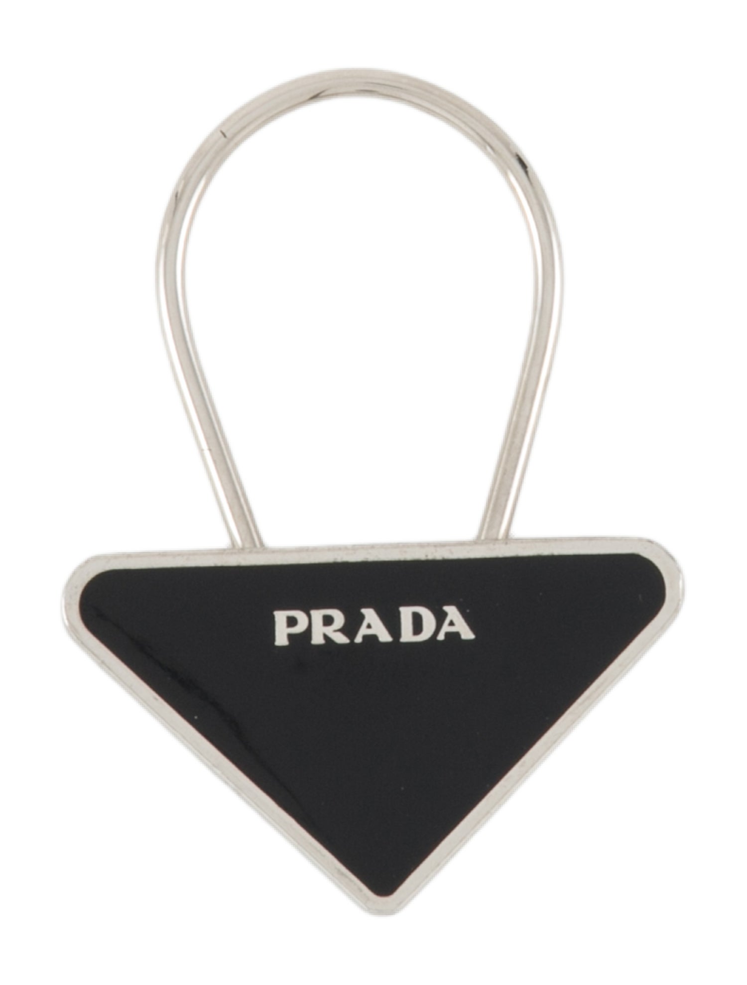 Prada Prada Triangle Logo Keychain
